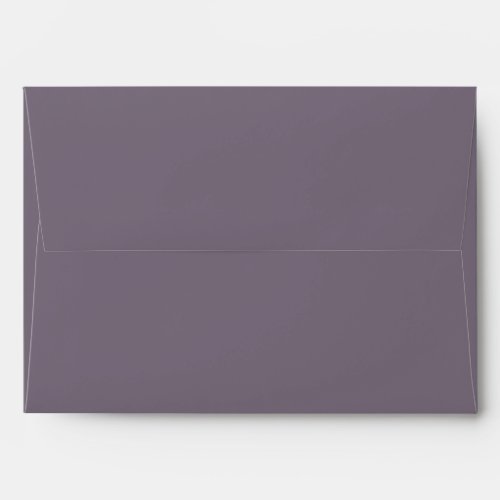 Classic Solid Matching Wedding Blank Dusky Purple Envelope