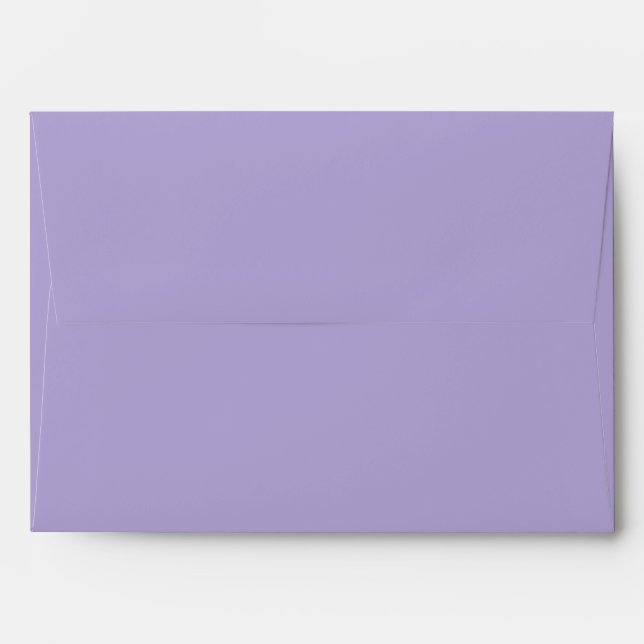 Classic Solid Matching Wedding Blank Lavender Envelope (Back (Top Flap))