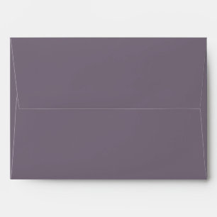 Classic Solid Matching Wedding Blank Plum Purple Envelope