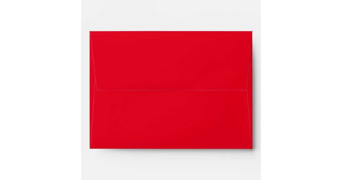Classic Solid Matching Wedding Blank Red Envelope | Zazzle