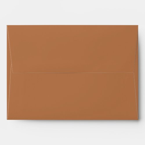 Classic Solid Matching Wedding Blank Terracotta Envelope