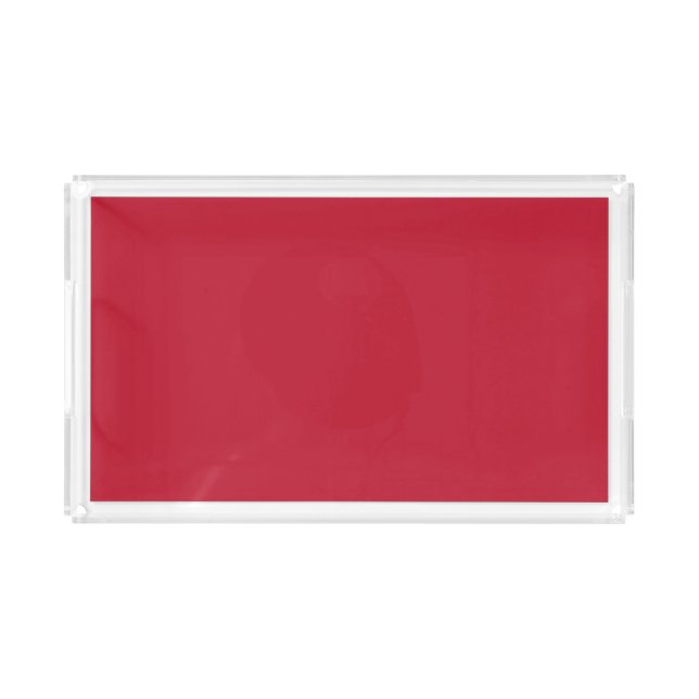 Classic solid True red Acrylic Tray (Front)