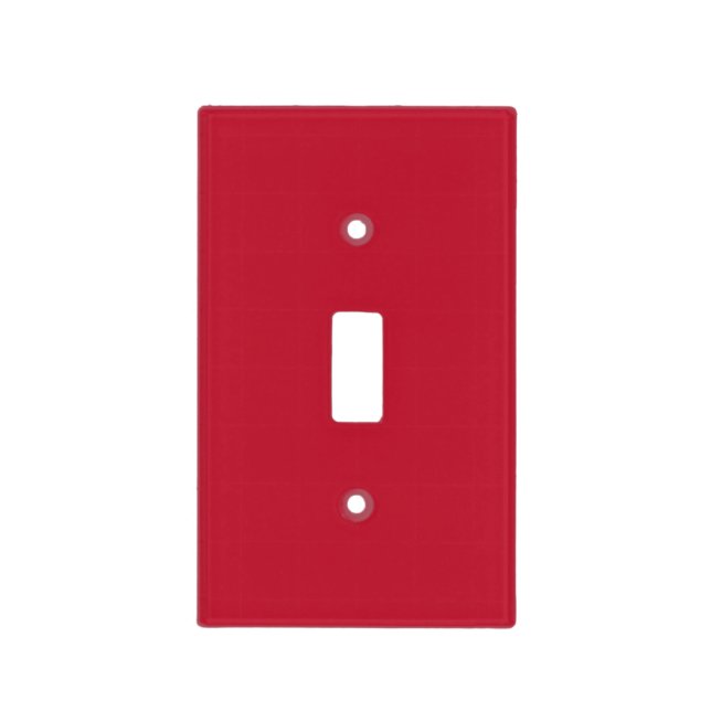 Classic solid True red Light Switch Cover (Front)