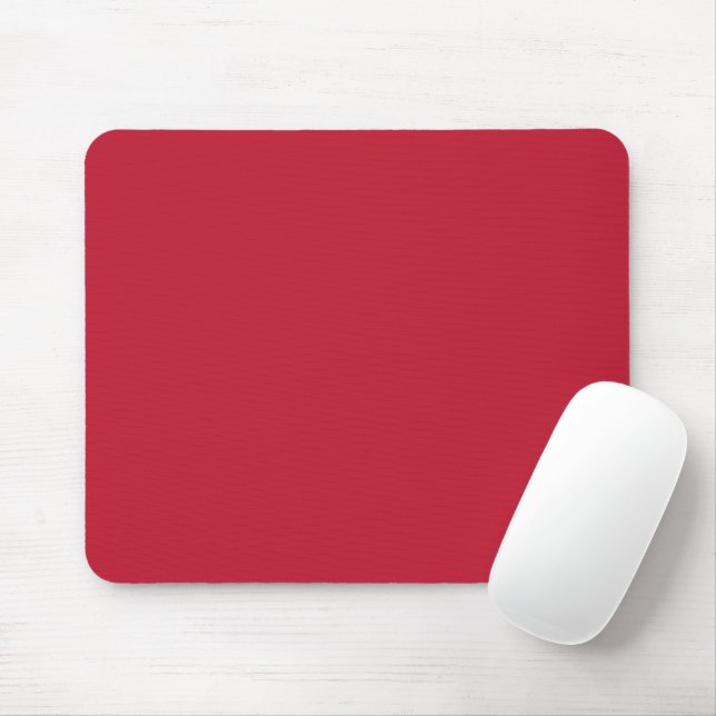 Classic solid True red Mouse Pad (With Mouse)