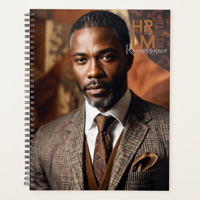 Classic Sophisticated Harlem Renaissance    Planner (Front)