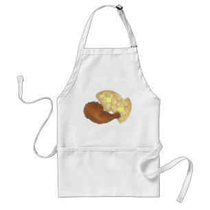 Classic Soul Food Fried Chicken and Waffles Diner Adult Apron
