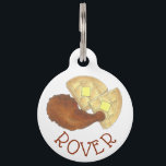 Classic Soul Food Fried Chicken and Waffles Diner Pet ID Tag<br><div class="desc">Design features an original marker illustration of a plate of fried chicken and waffles,  a southern soul food classic. Ideal for your favorite foodie! Just personalize with your information.

Don't see what you're looking for? Need help with customization? Contact Rebecca to have something designed just for you.</div>