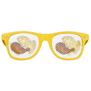 Classic Soul Food Fried Chicken and Waffles Diner Retro Sunglasses
