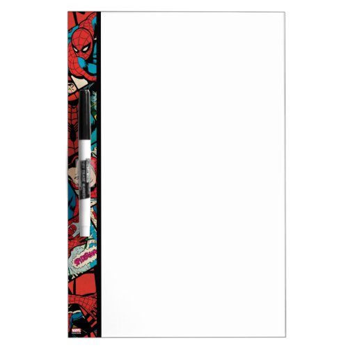 Classic Spider_Man Comic Book Pattern Dry Erase Board