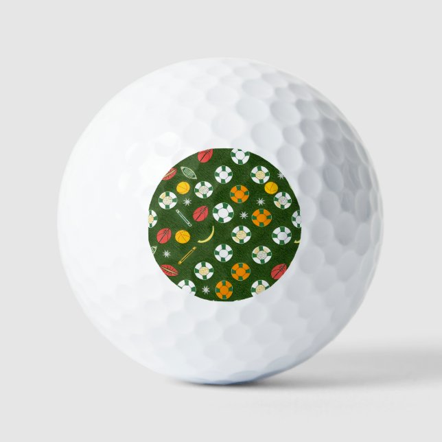 Classic Spider-Man with Dynamic Cosmic Background Golf Balls (Front)