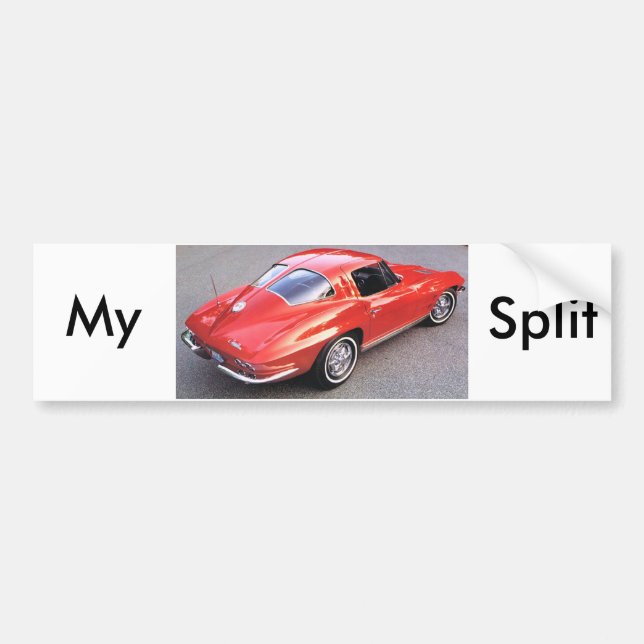 Classic Split Window Cars Bumper Sticker (Front)