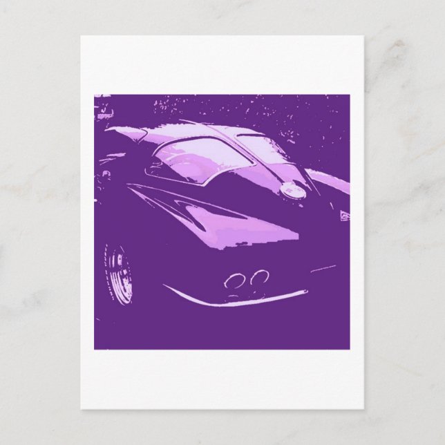 Classic Split Window Cars Postcard (Front)