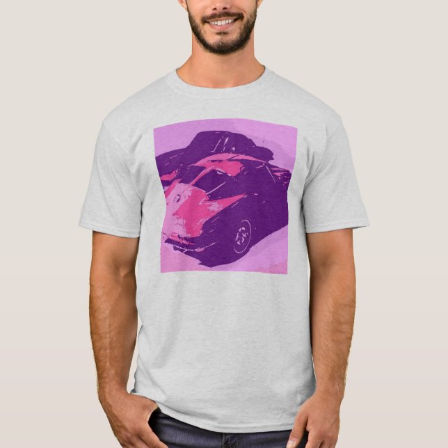 Classic Split Window Chevrolet Corvette Pop Art T-Shirt (Front)