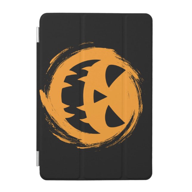 Classic, spooky pumpkin face iPad mini cover (Front)