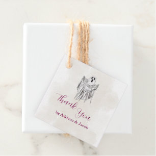 Classic Spooky Woods Sheet Ghost Halloween Favor Tags