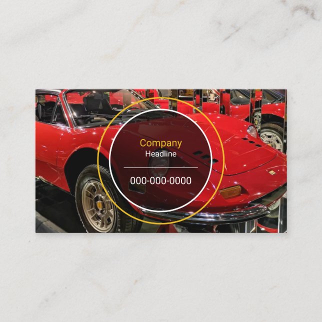 Classic Sports Car Business Card (Front)