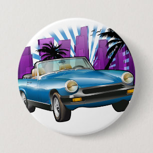 Classic sports car button