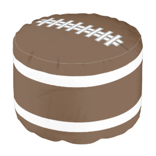 Classic Sports Football Pillow Ottoman Pouf