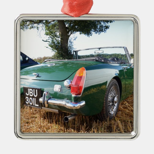 Classic Sportscar Metal Ornament (Front)