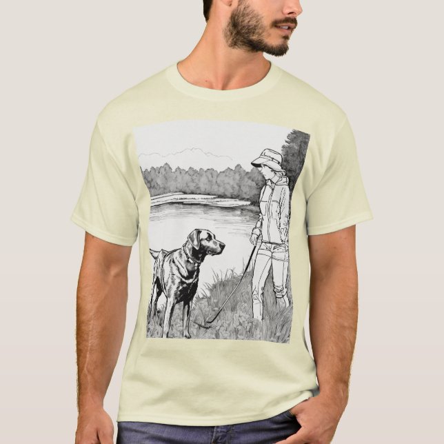Classic Sportsman Tee – Louisiana Hunter & Labrado (Front)
