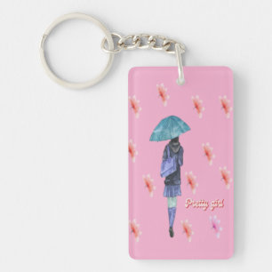Classic Spring Sakura soft pink keychain