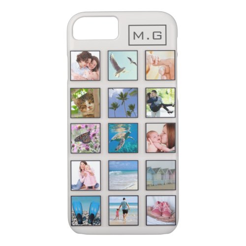 Classic Square Frame Photo Collage iPhone 87 Case