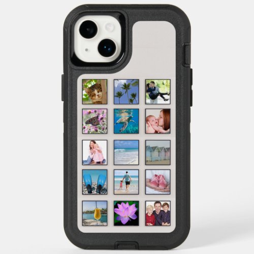Classic Square Frame Photo Collage OtterBox iPhone 14 Plus Case