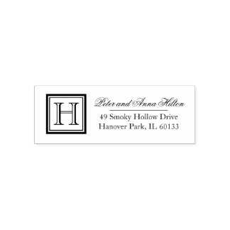 Classic Square Monogram Address Stamp