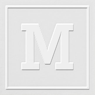 Classic Square Monogram Initial Embosser