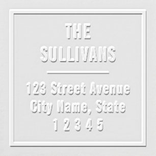 Classic Square Return Address Custom Embosser