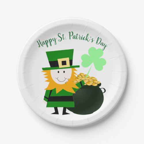 Classic St Patricks Day Party Paper Plate