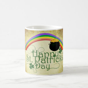 Classic St. Patricks' Day Rainbow/Pot of Gold Mug