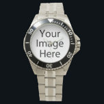 Classic Stainless Steel Watch<br><div class="desc">Create your own personalized Stainless Steel Watch by adding your own designs, text or images.</div>