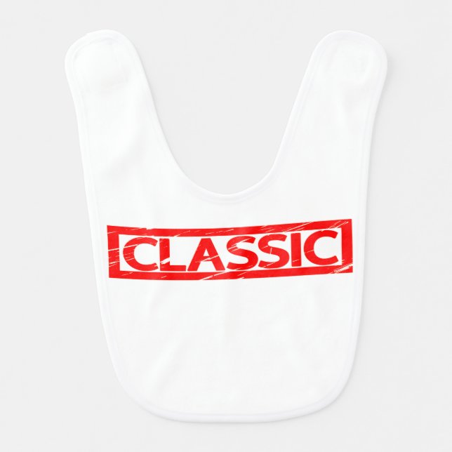 Classic Stamp Baby Bib (Front)