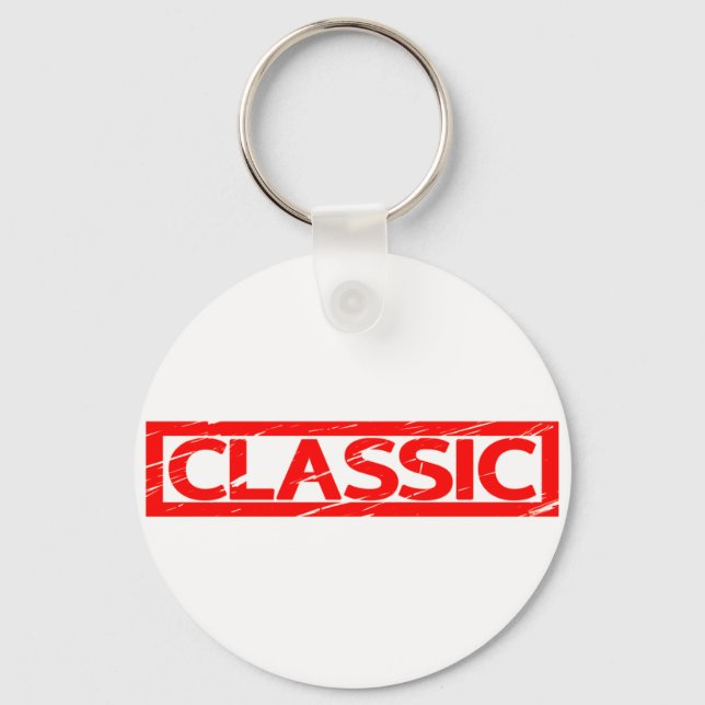 Classic Stamp Keychain (Front)