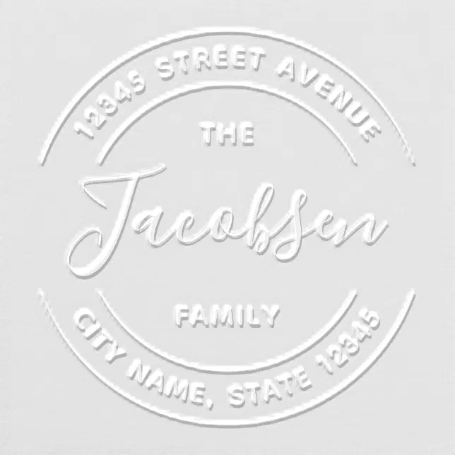 Classic Stamp Return Address Custom Embosser Zazzle