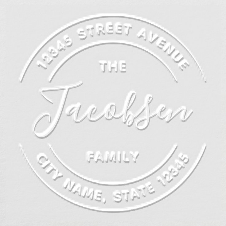 Classic Stamp Return Address Custom Embosser Zazzle