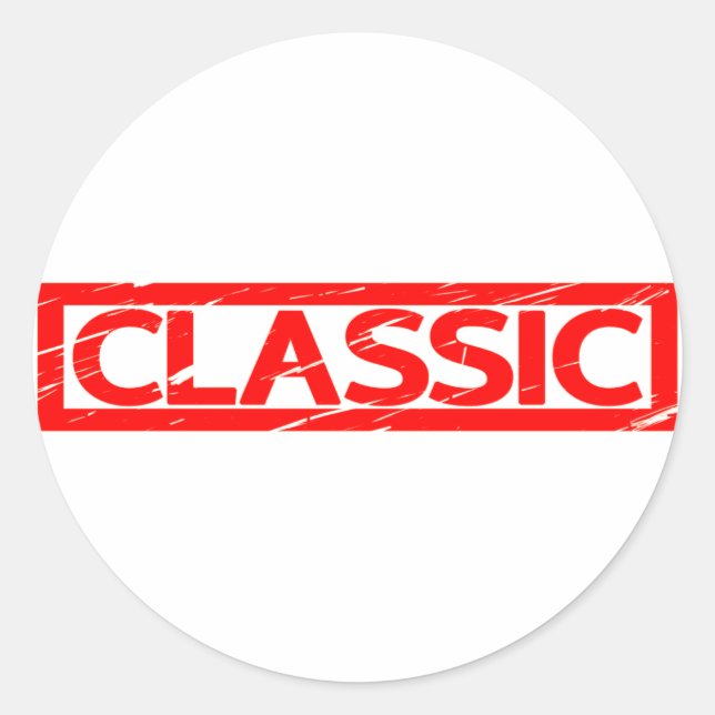 Classic Stamp Round Sticker (Front)