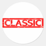 Classic Stamp Round Sticker