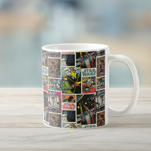 Classic Star Wars Comic Pattern Coffee Mug