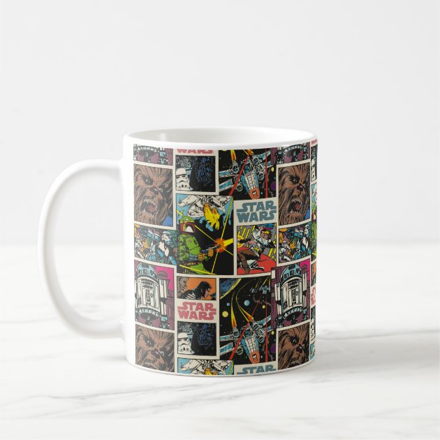 Classic Star Wars Comic Pattern Coffee 