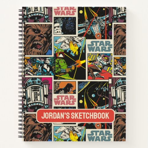Classic Star Wars Comic Pattern Drawing Notebook