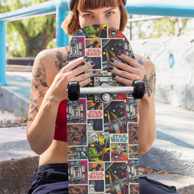 Classic Star Wars Comic Pattern Skateboard (Creator Uploaded)