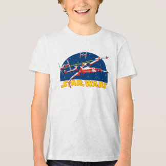 Classic Star Wars X-Wing Battle Decal Tri-Blend Shirt
