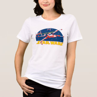 Classic Star Wars X-Wing Battle Decal Tri-Blend Shirt