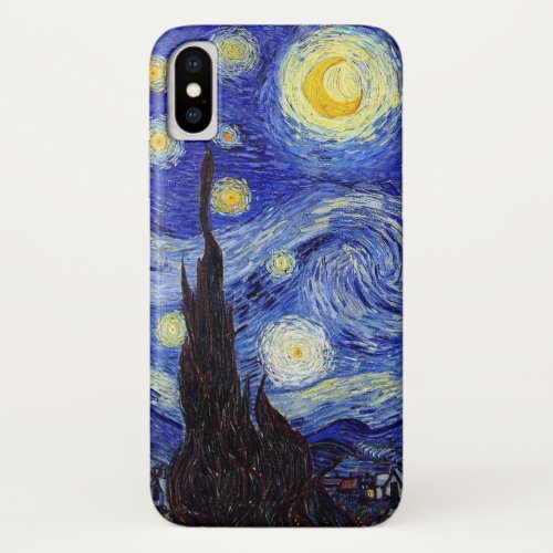 Classic Starry Night Inspired Products Van Gogh iPhone X Case