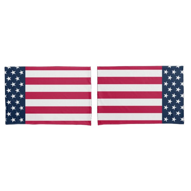 Classic Stars and Stripes  Pillow Case (Front-Set)