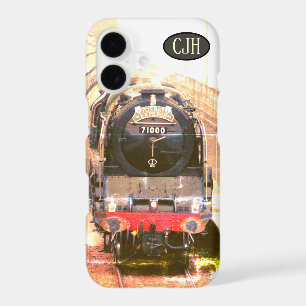 Classic steam loco, on the tracks, your monogram iPhone 17 case