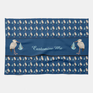 Classic Stork (Blue) 1 Kitchen Towel