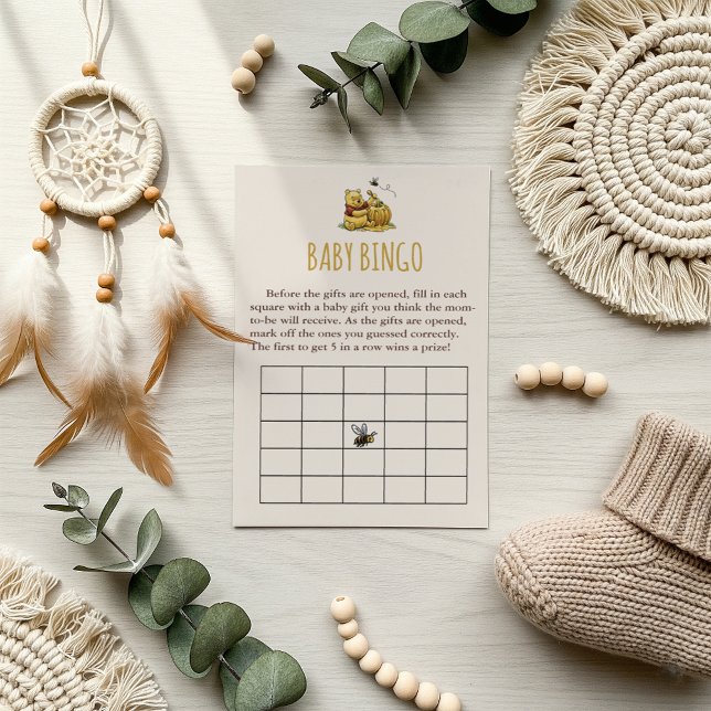 Classic Storybook Bear Baby Shower Bingo Game (Creator Uploaded)